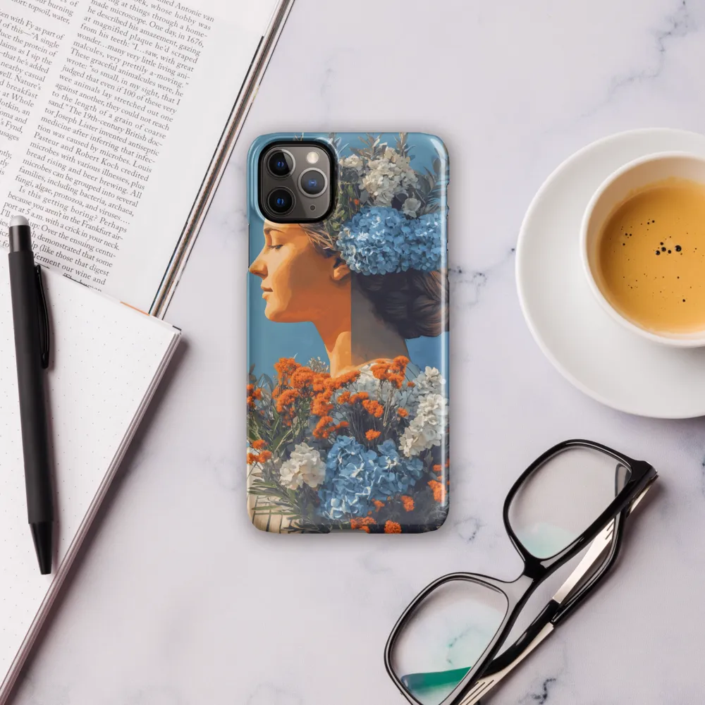 Floral Reverie: A Portrait of Serenity | Phone Case |  11 Pro Max | Snap Case | Glossy