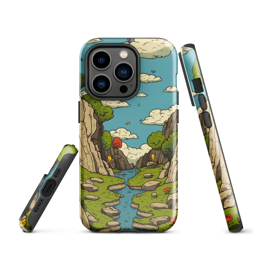 Whimsical Serenity: A Canyon Landscape