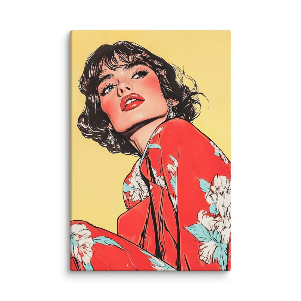 Striking Elegance in Pop Art | Canvas | 32″×48″