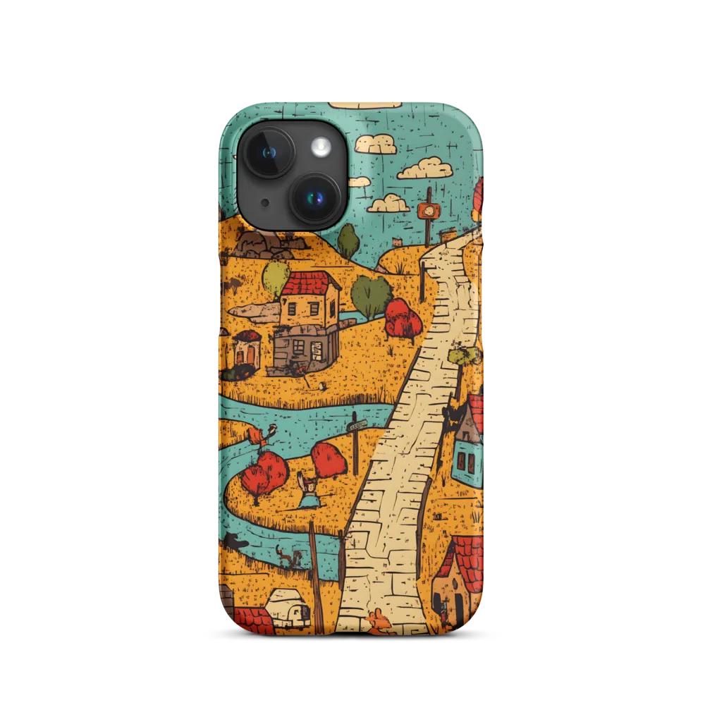 Whimsical Village Landscape