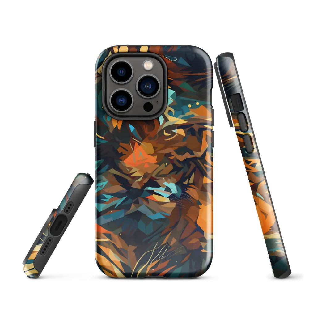 Wild Symphony: Abstract Tigers | Phone Case |  14 Pro | Tough Case | Glossy