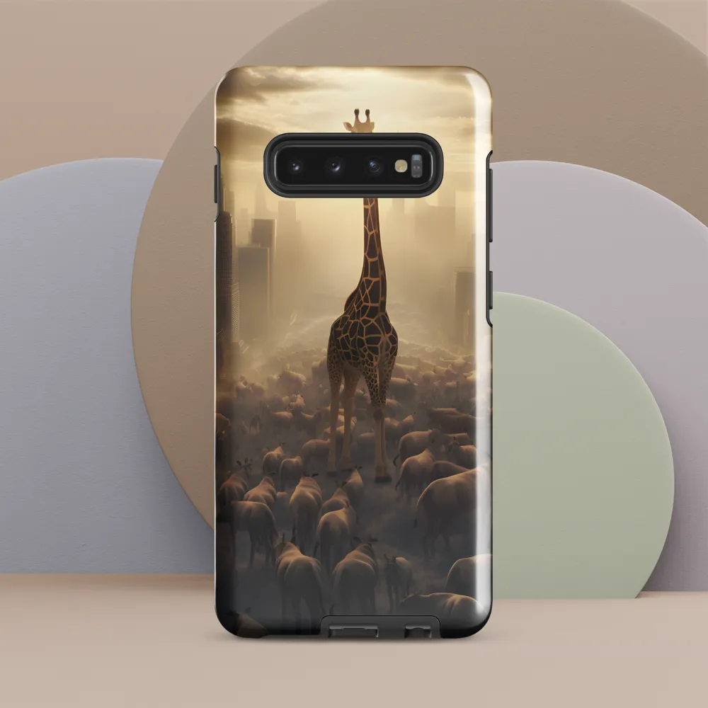 Urban Serengeti: A Giraffe's Perspective | Phone Case |  S10 Plus | Tough Case | Glossy