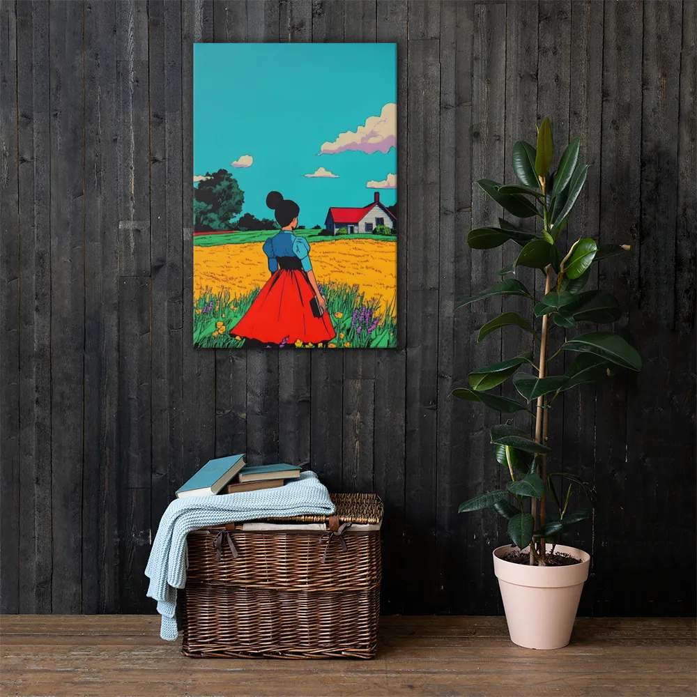 Whispers of a Sunlit Meadow | Canvas | 24″×36″