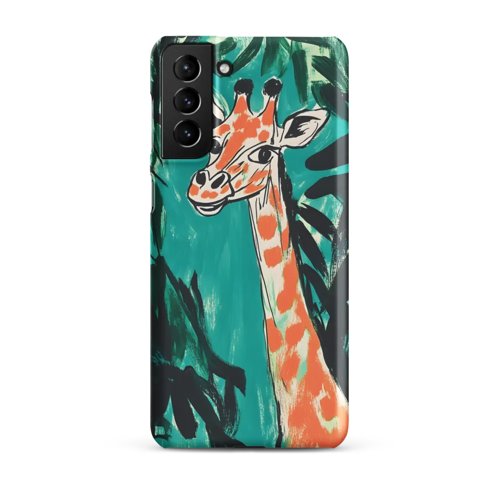 Curious Giraffe in Lush Greenery | Phone Case |  S21 Plus | Snap Case | Matte