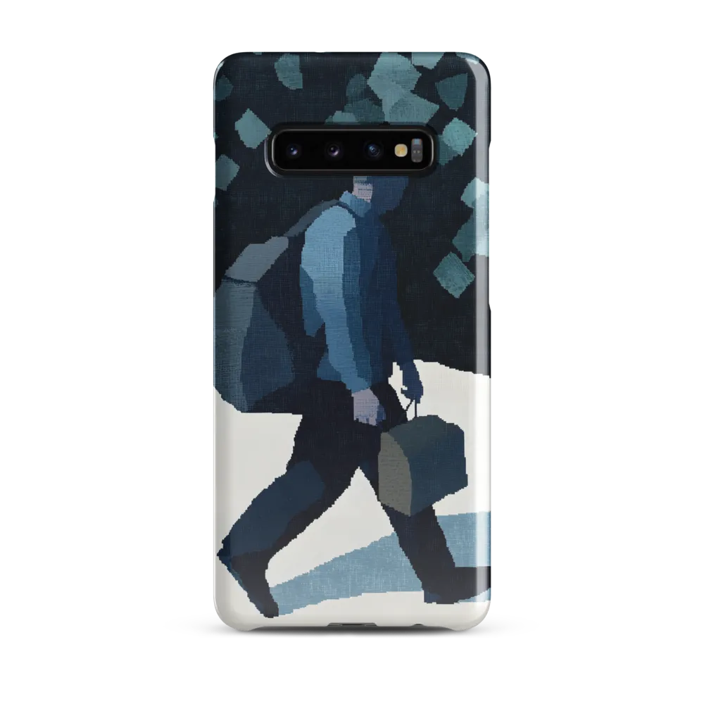 Urban Solitude: A Journey in Blue | Phone Case |  S10 Plus | Snap Case | Glossy