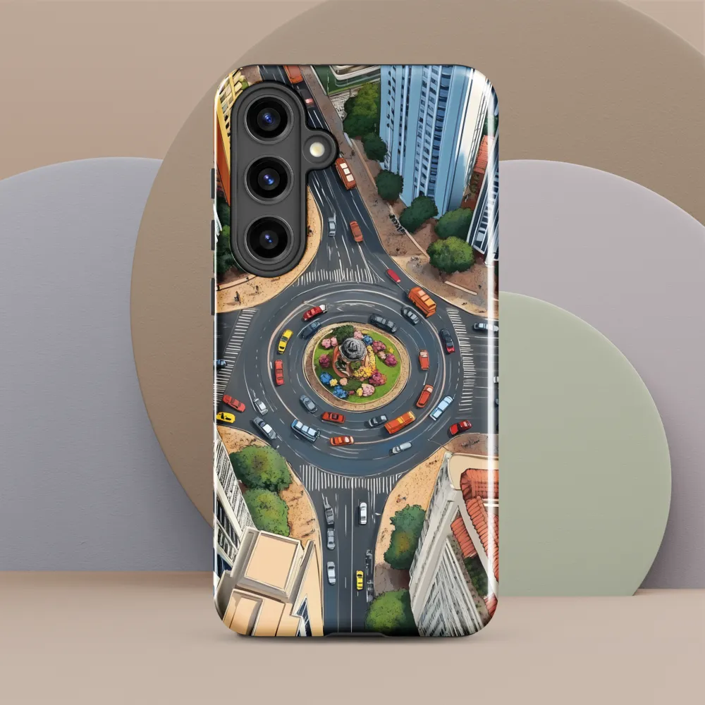 Urban Symphony: Aerial Vision of City Life