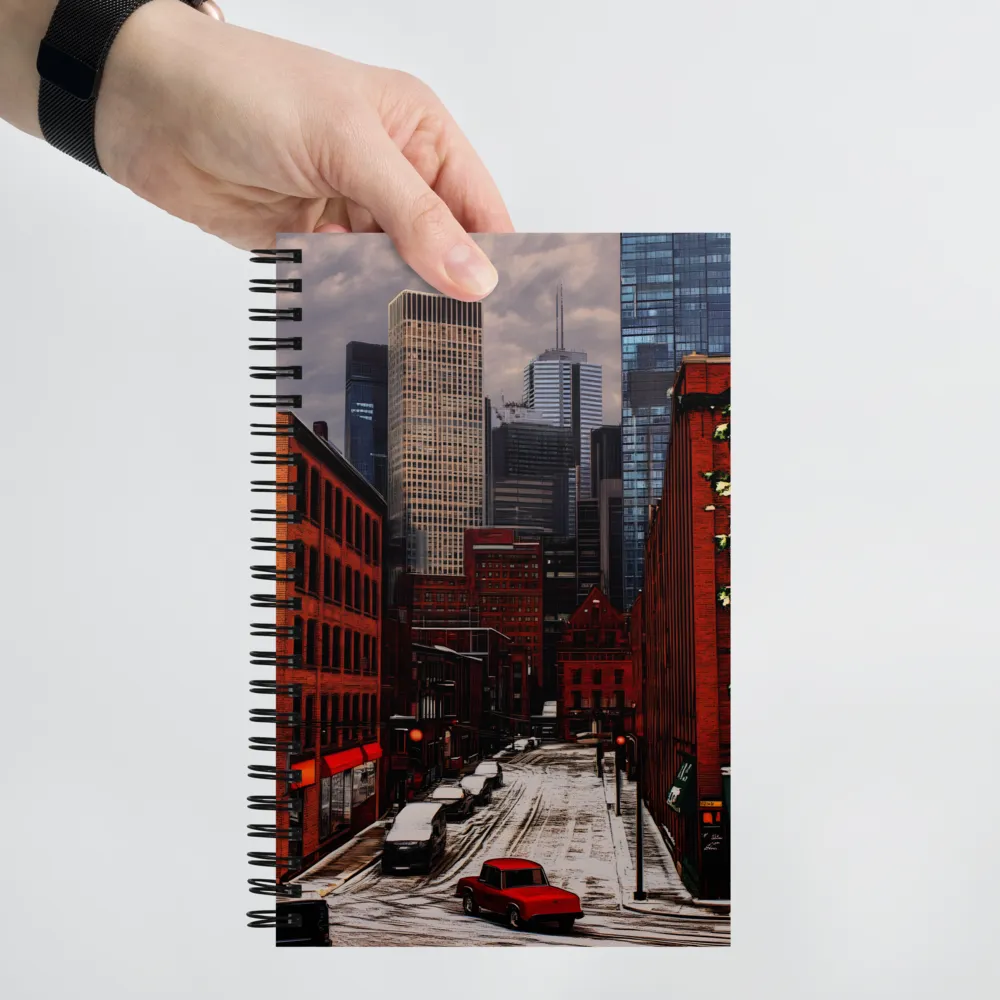 Winter's Urban Embrace | Spiral Notebook