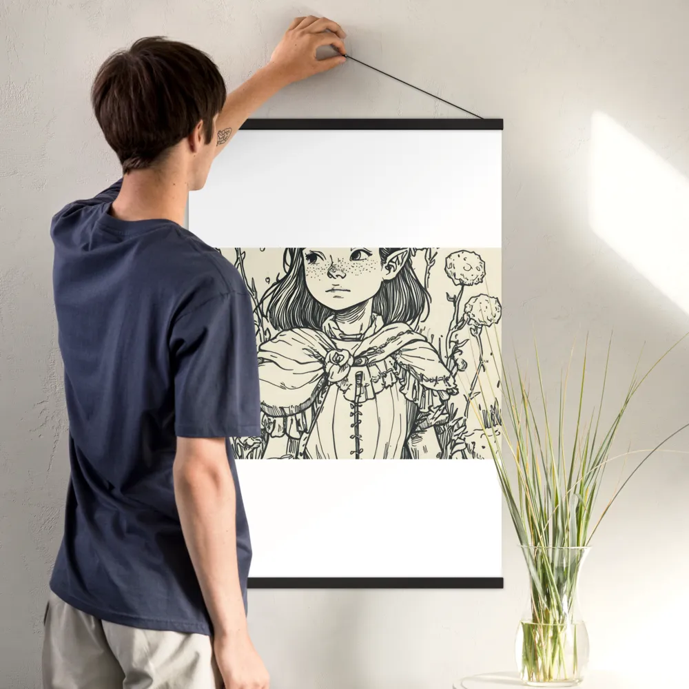 A Young Guardian of Nature | Poster With Black Wood Hanger | 24″×36″