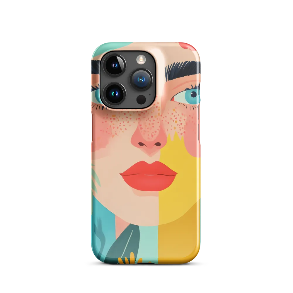 Floral Serenity: A Modern Portrait
