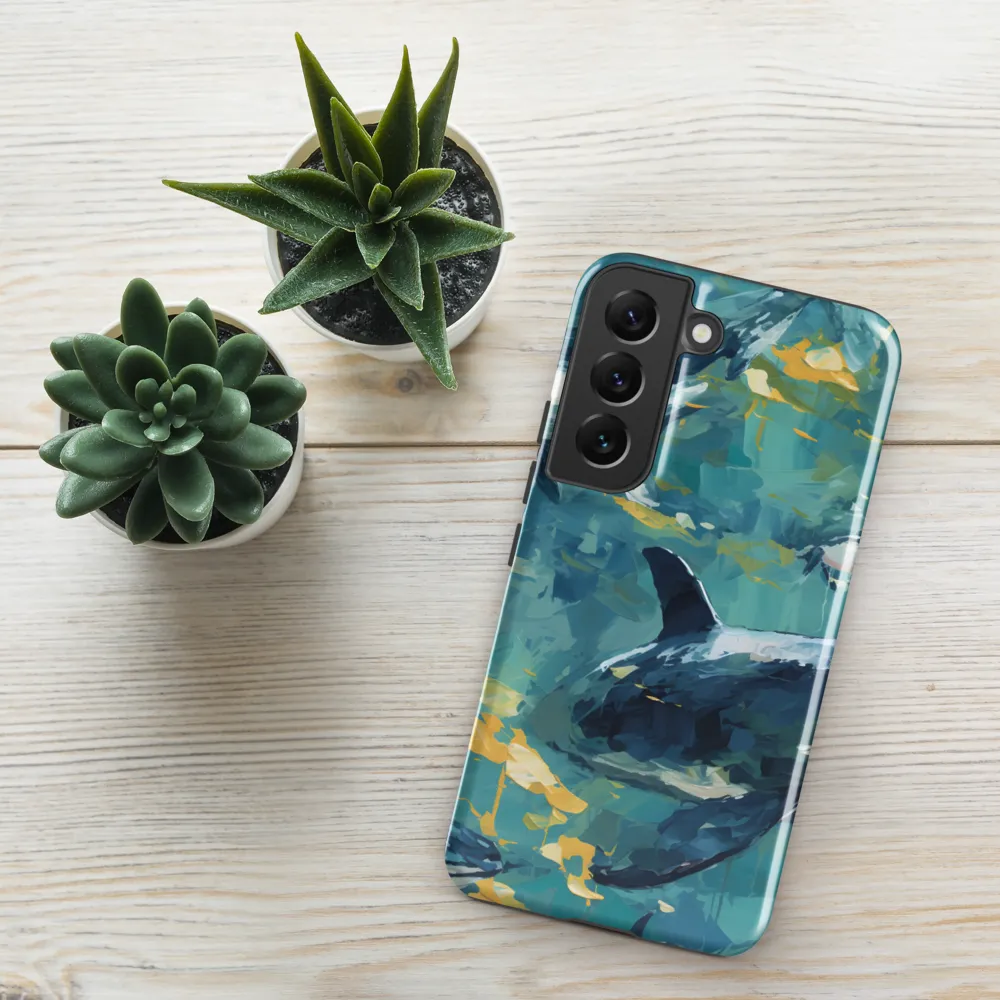 Beneath the Waves: A Symphony of Whales | Phone Case