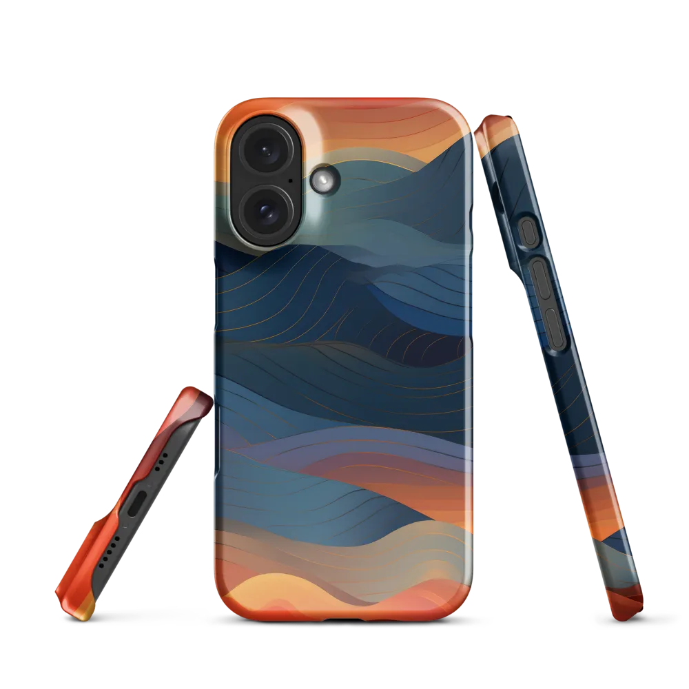 Harmonious Waves at Dusk | Phone Case |  16 | Snap Case | Glossy