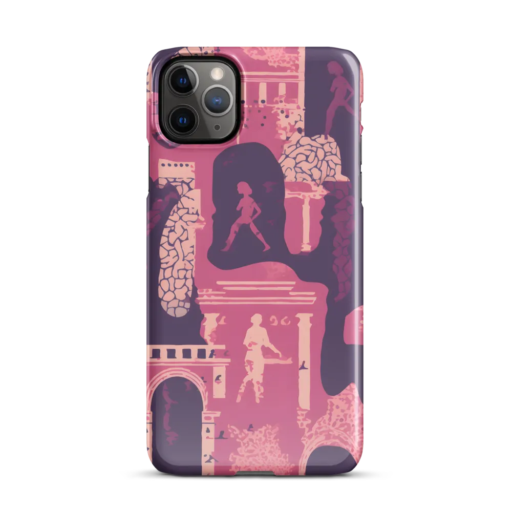 Whimsical Interplay of Figures and Architecture | Phone Case |  11 Pro Max | Snap Case | Glossy