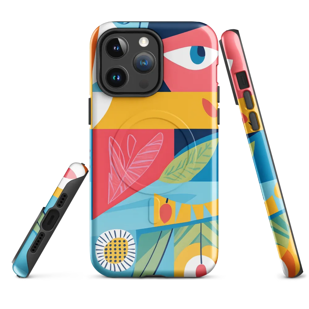 Vibrant Geometric Visage