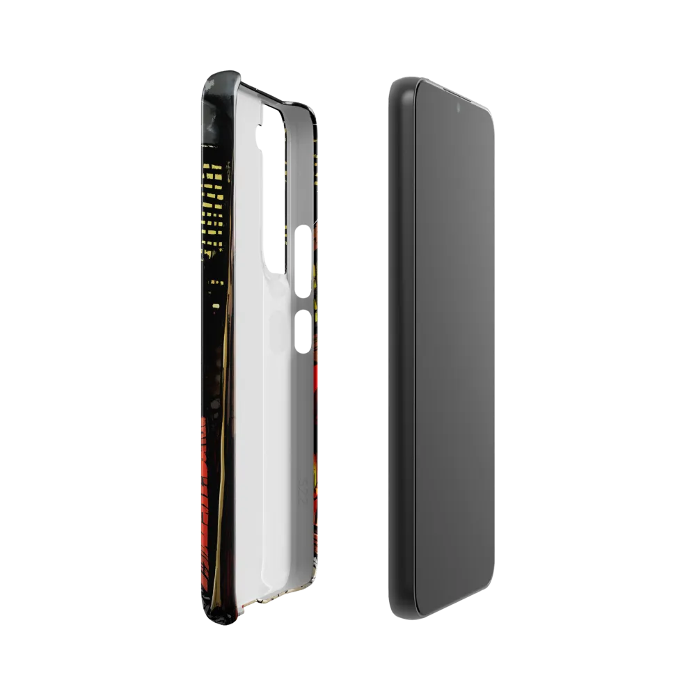 Nocturnal Cityscape: The Hidden Alley | Phone Case |  S22 | Snap Case | Glossy
