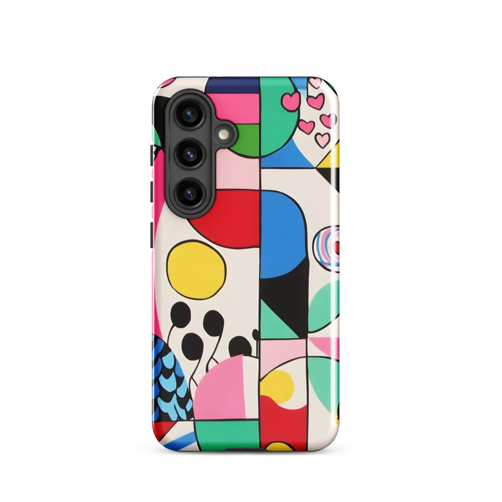 Dynamic Interplay of Shapes | Phone Case |  S24 | Tough Case | Glossy