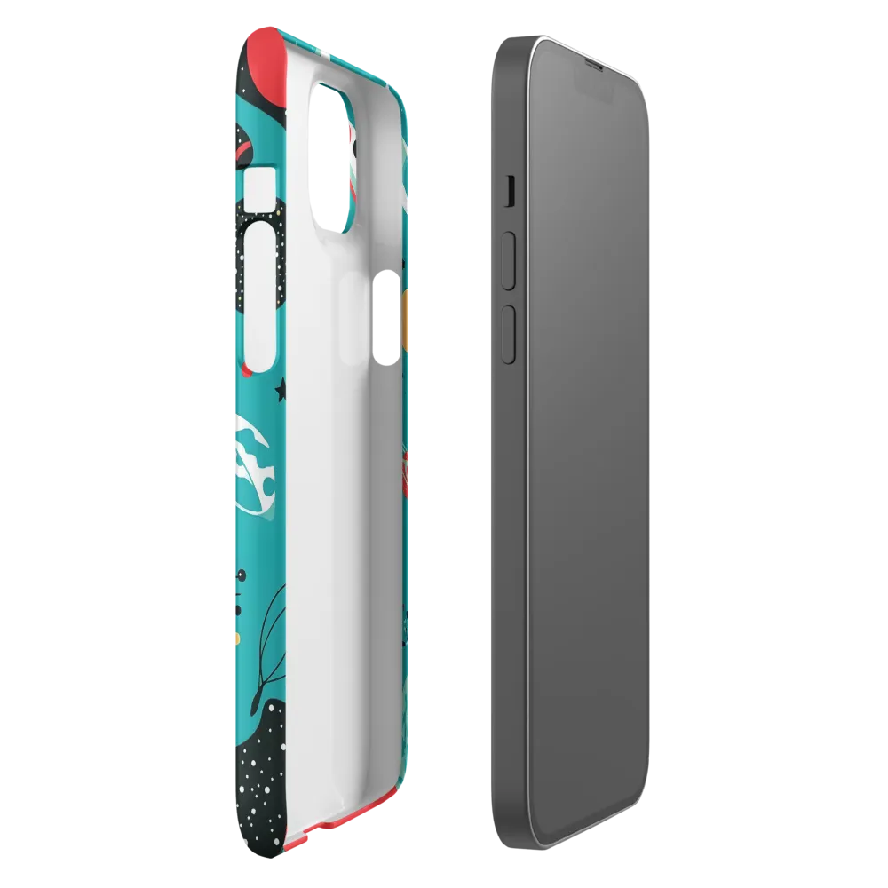 Whimsical Astronaut in Cosmic Wonderland | Phone Case |  14 Plus | Snap Case | Matte