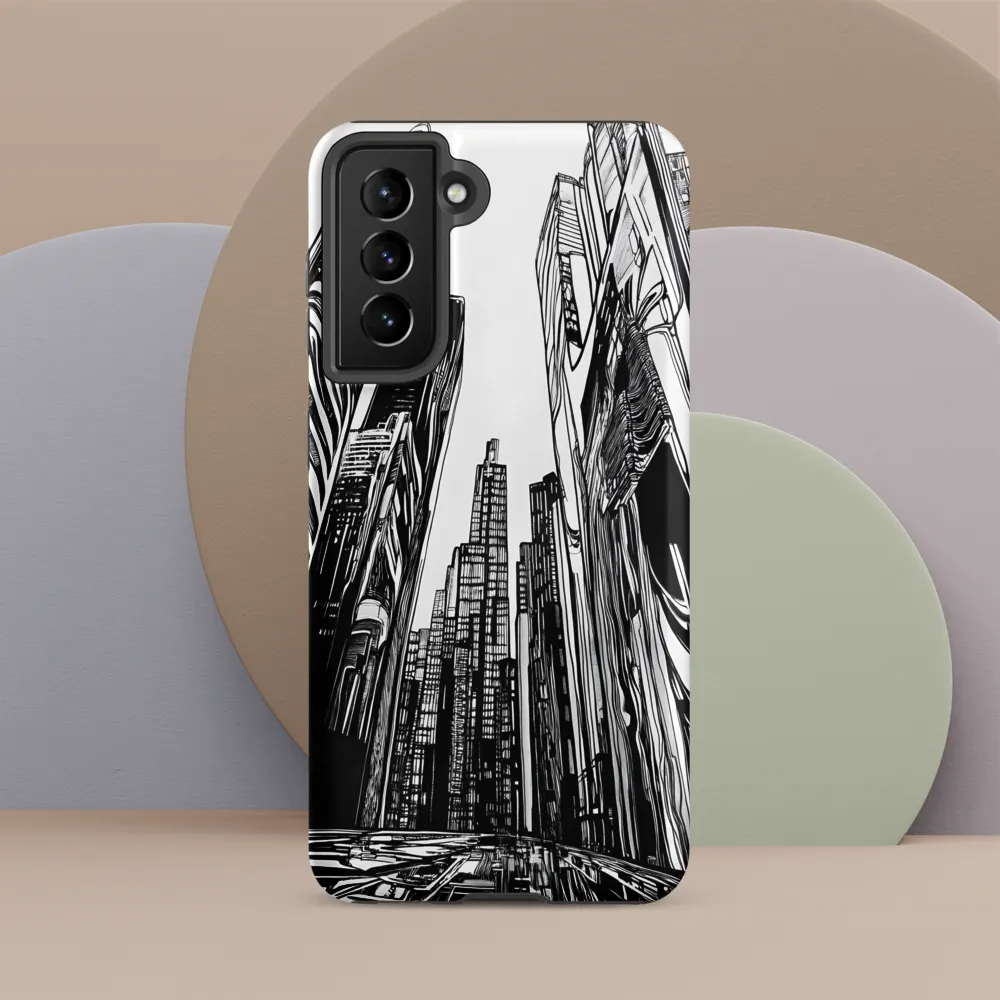 Urban Echoes: A Line Art Journey