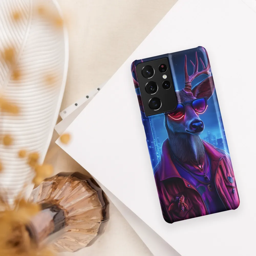 Urban Serenade: The Cool Deer | Phone Case |  S21 Ultra | Snap Case | Matte