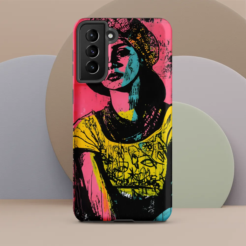 Urban Elegance: A Graffiti Portrait
