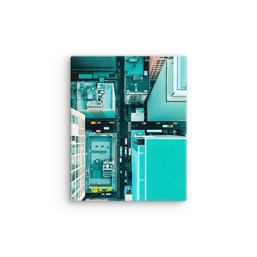 Urban Geometry: Aerial Perspective | Thin Canvas | 8″×10″