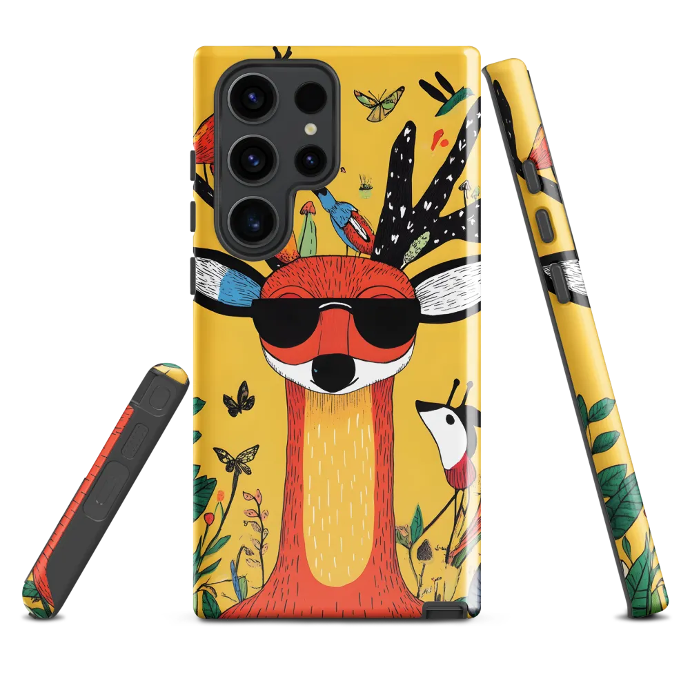Playful Deer with Sunglasses