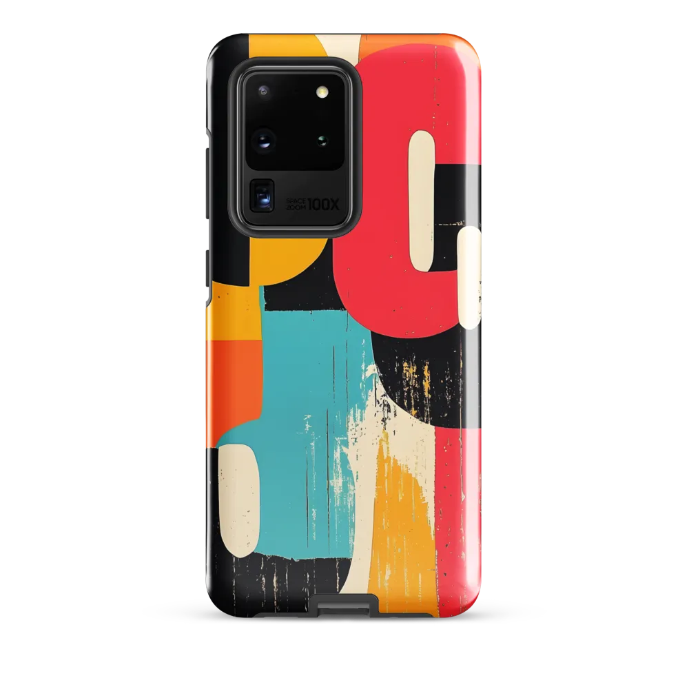 Colorful Curves: Numbers in Harmony | Phone Case |  S20 Ultra | Tough Case | Glossy