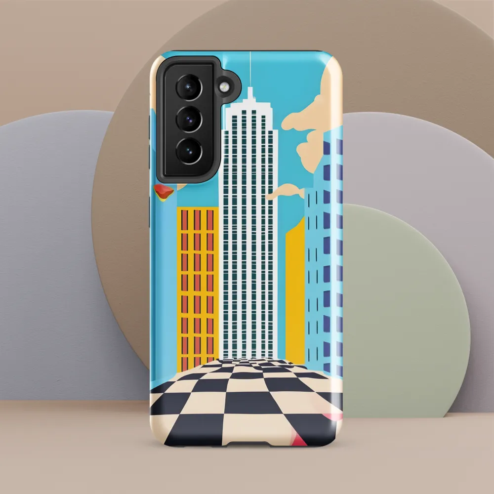 Vibrant Urban Dreamscape | Phone Case |  S21 FE | Tough Case | Glossy
