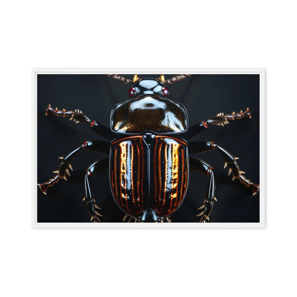 Luminous Insect Majesty | Canvas with White Frame | 20″×30″