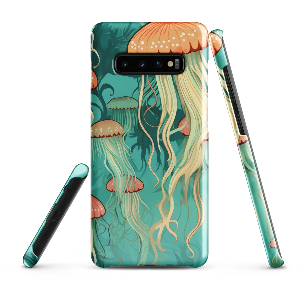 Ethereal Dance of Jellyfish | Phone Case |  S10 Plus | Snap Case | Glossy