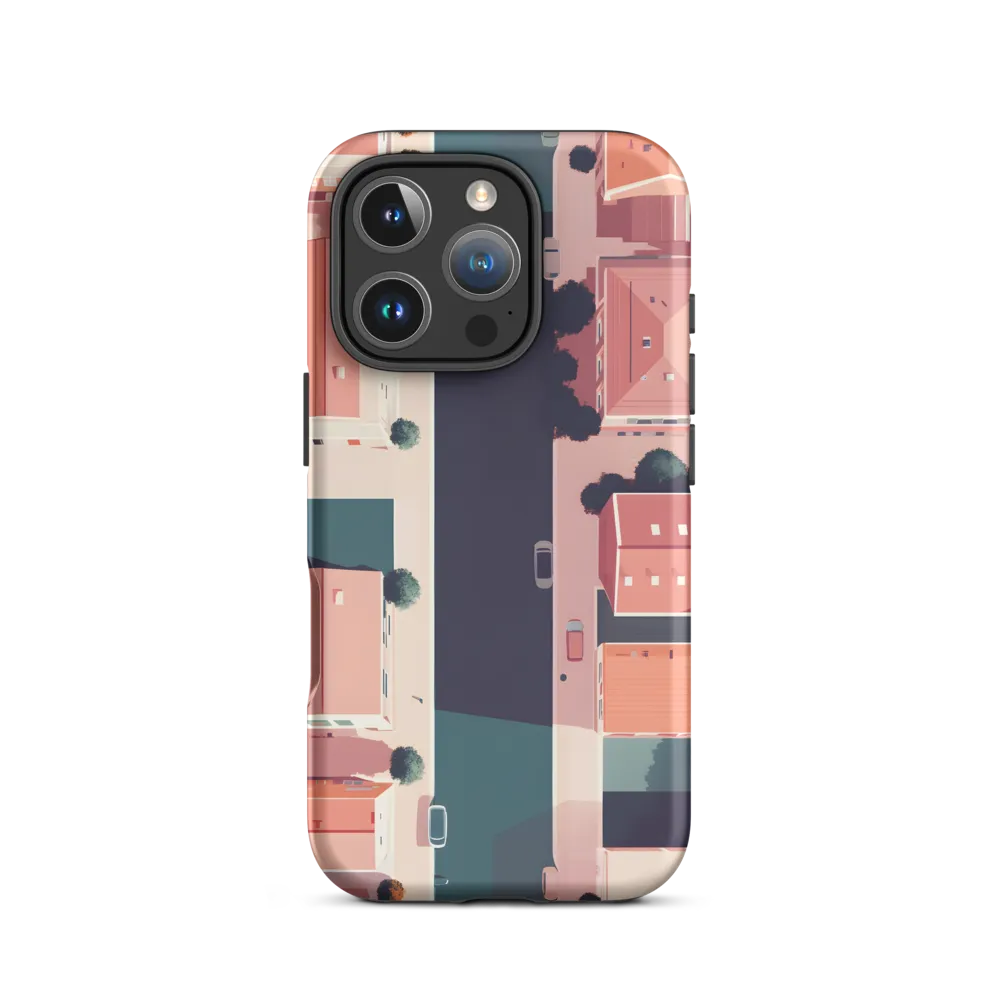 Aerial Serenity: The Tranquil Urban Landscape | Phone Case |  16 Pro | Tough Case | Matte
