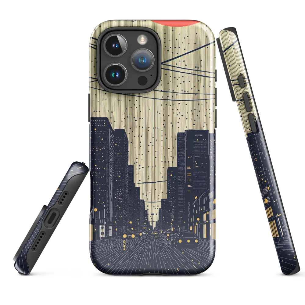 Glistening Streets of Melancholy | Phone Case |  16 Pro Max | Tough Case | Glossy