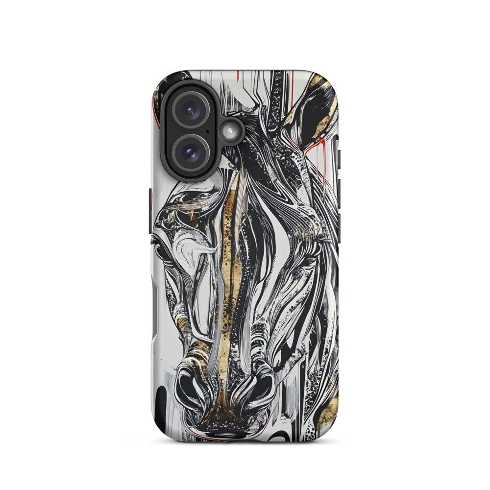 Ethereal Majesty: The Abstract Zebra | Phone Case