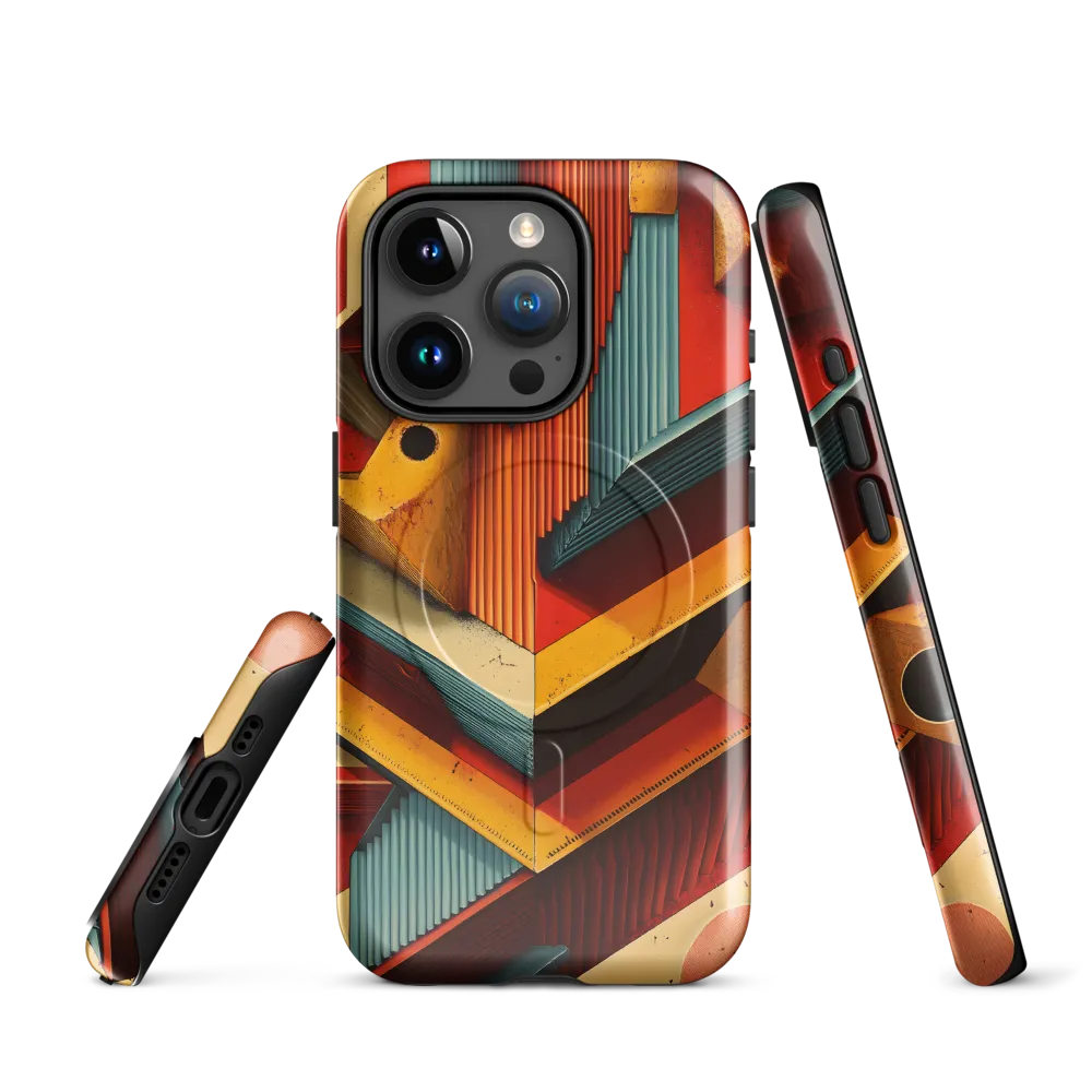 Geometric Harmony | Phone Case |  15 Pro | MagSafe® Tough Case | Glossy