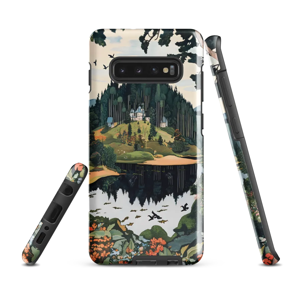 Tranquil Reflections: A Serene Landscape | Phone Case |  S10 Plus | Tough Case | Glossy