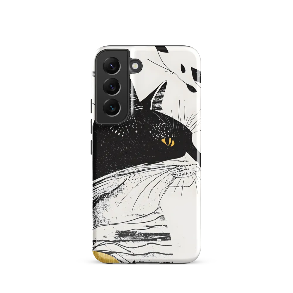 Whiskered Elegance: A Minimalist Cat Profile