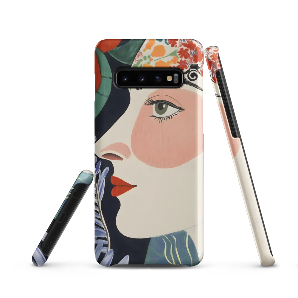 Floral Serenade: A Modern Portrait