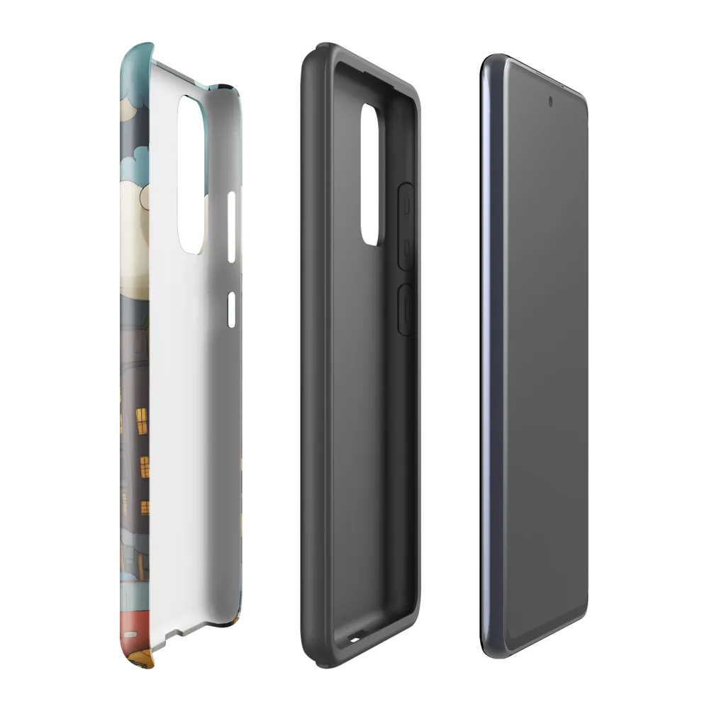 Urban Symphony: A City Awakens at Dusk | Phone Case |  S20 FE | Tough Case | Glossy