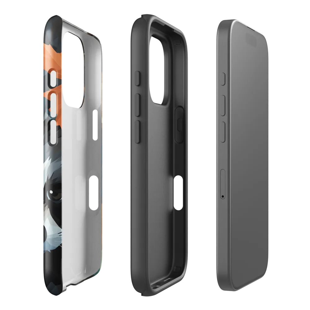 Whispers of Autumn: The Raccoon's Gaze | Phone Case |  16 Pro | Tough Case | Glossy