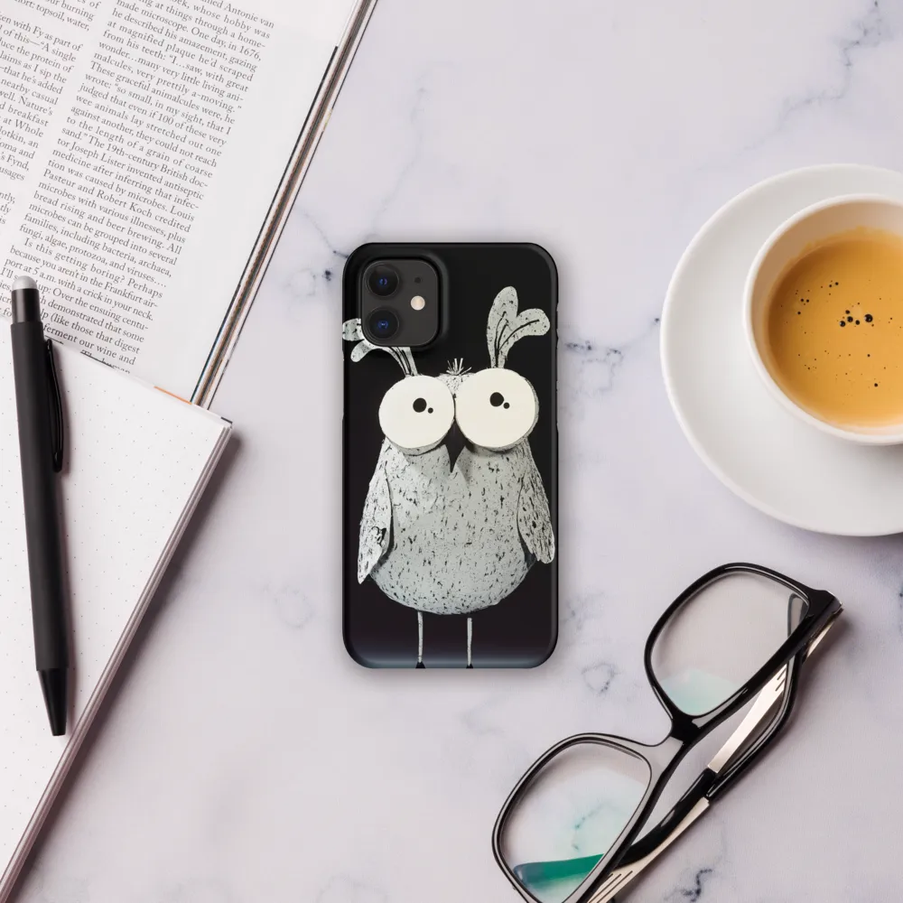 Whimsical Owl in Paper Cutout | Phone Case |  12 Mini | Snap Case | Matte