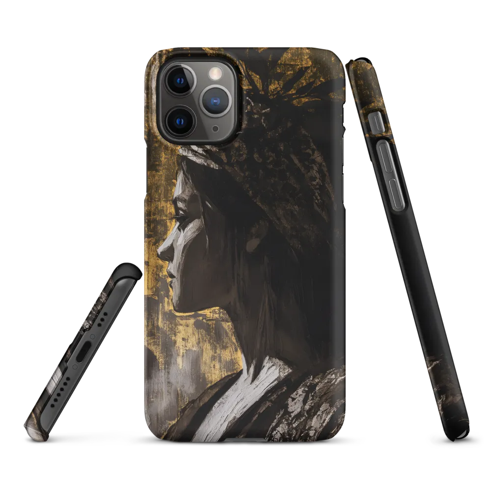 Golden Elegance: A Modern Profile Portrait