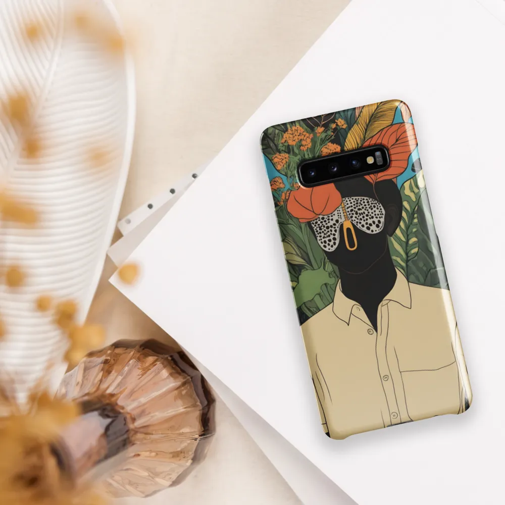 Enigmatic Flora: A Modern Portrait | Phone Case |  S10 Plus | Snap Case | Glossy