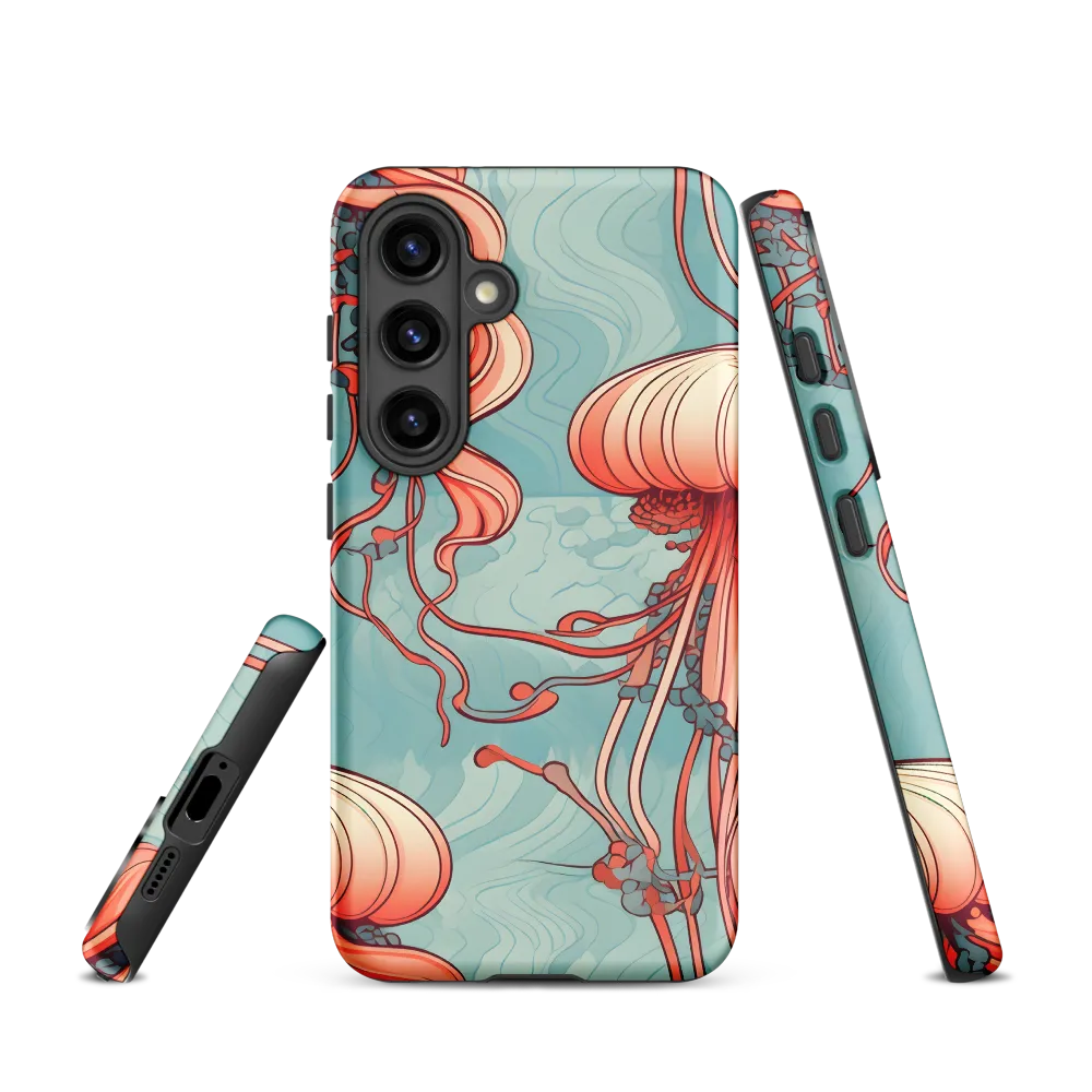 Ethereal Dance of Jellyfish | Phone Case |  S24 | Tough Case | Matte