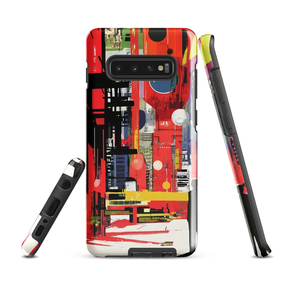 Urban Echoes: A Futuristic Reverie | Phone Case |  S10 Plus | Tough Case | Glossy