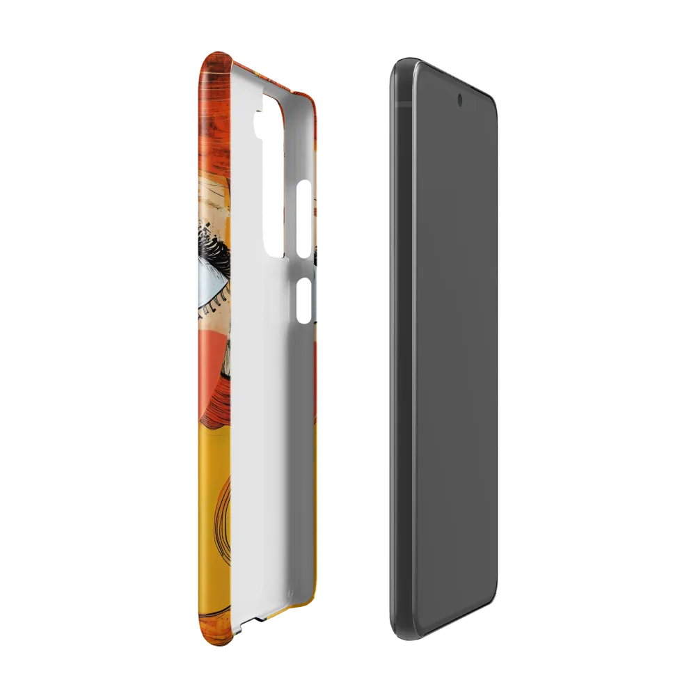 Whimsical Portrait of a Girl | Phone Case |  S21 FE | Snap Case | Glossy