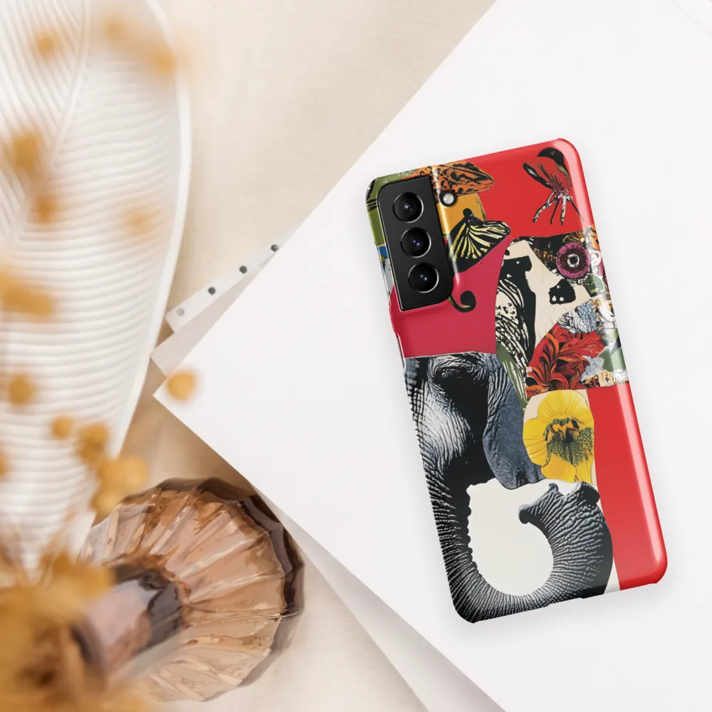 Whimsical Elephant: A Vibrant Collage of Life
