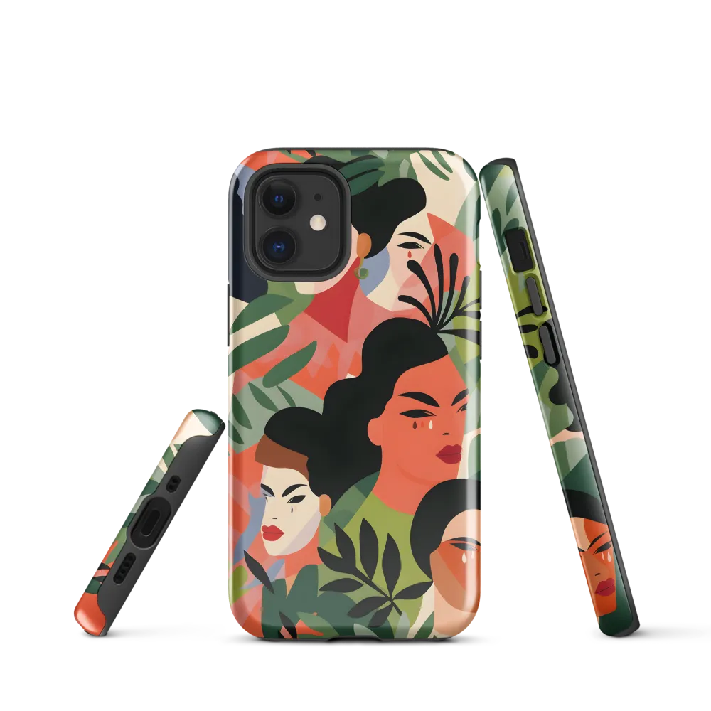 Harmony of Nature and Femininity | Phone Case |  12 mini | Tough Case | Glossy