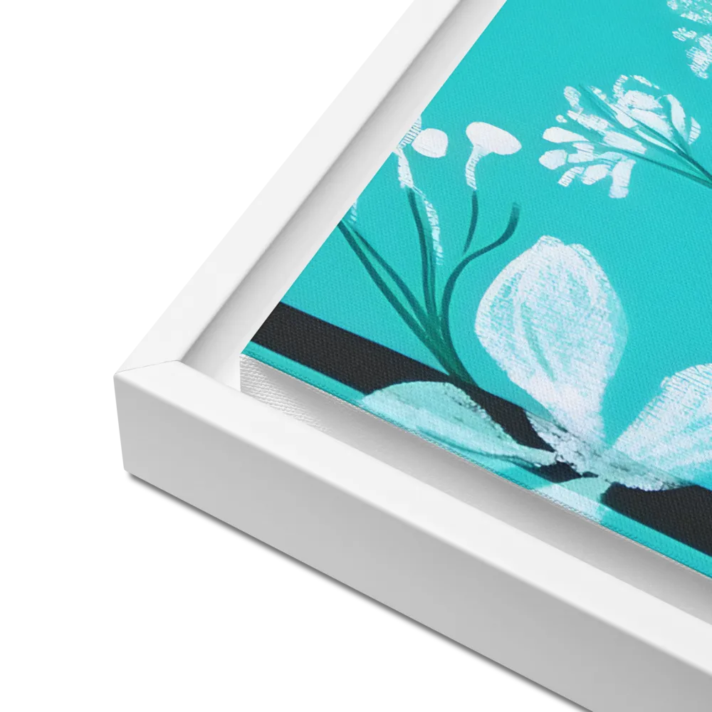 Whispers of Spring: A Colorful Retreat | Canvas with White Frame | 18″×24″