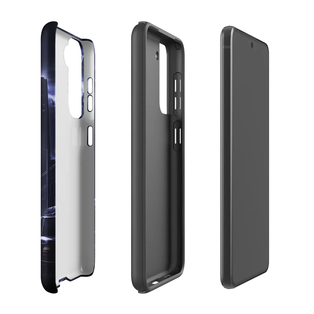 Stormy Cityscape: Shadows of the Night | Phone Case |  S21 FE | Tough Case | Matte