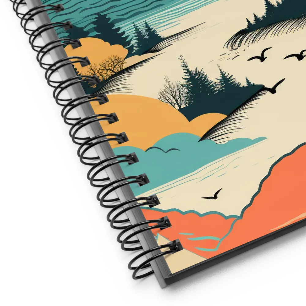 Tranquil Horizons | Spiral Notebook