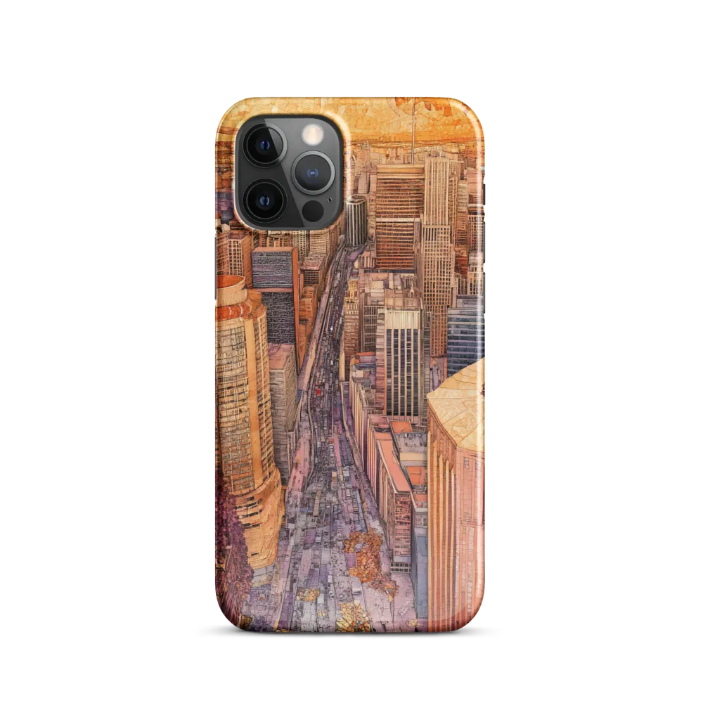 Mosaic Cityscape at Dusk